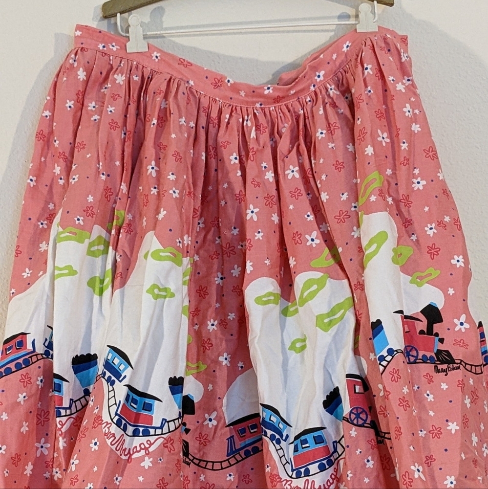 Pinup Girl Couture Mary Blair Trains jenny skirt